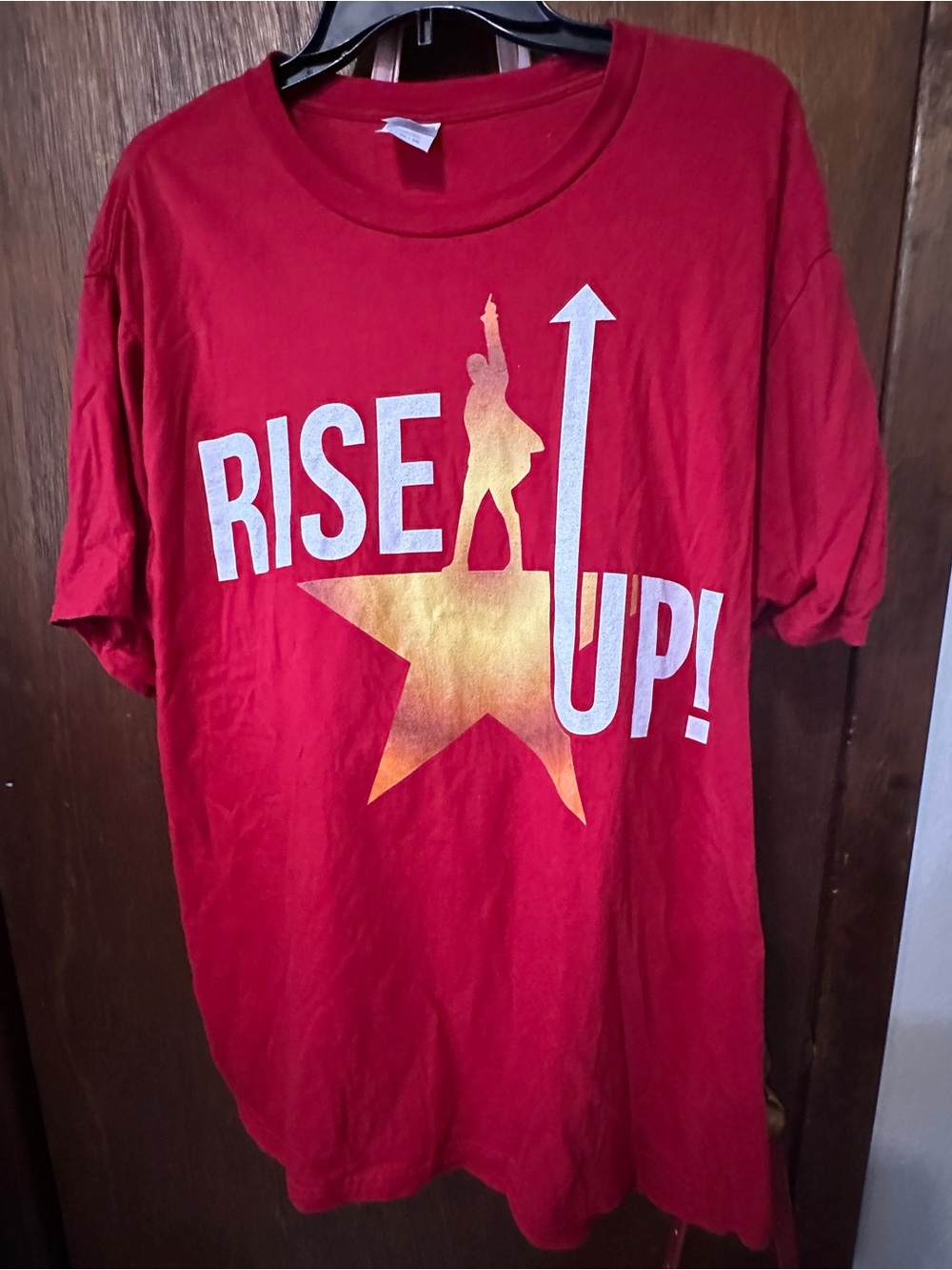 Hamilton Red 'Rise Up!' Graphic Tee